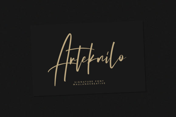 Arteknilo: A Premium Script Font