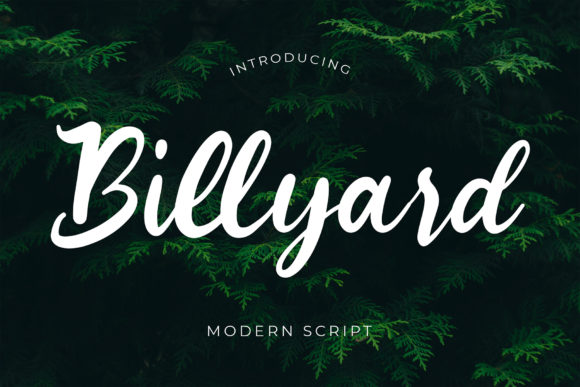 Billyard Font: Elegant Script for Crafters