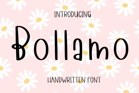 Bollamo: A Handwritten Font for Craft Creators
