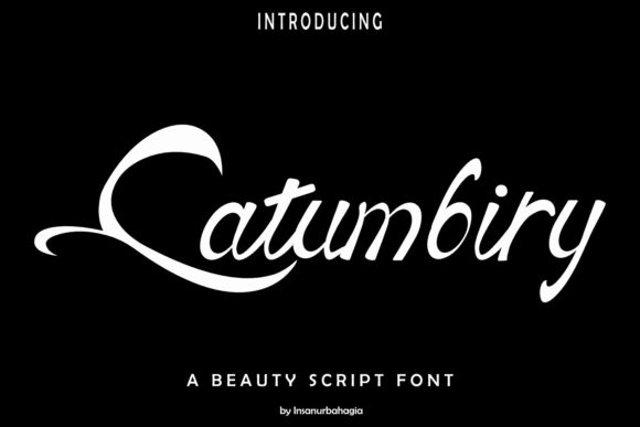 Catumbiry: A Classy Handwritten Font