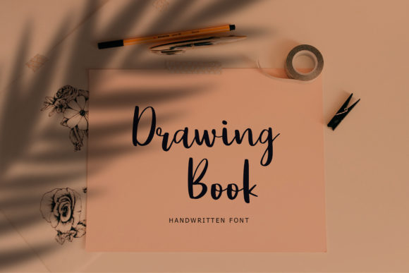 Drawing Book Font: Elegant Script for Craft Projects