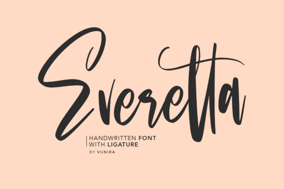 Everetta: A Handwritten Font for Creative Brands