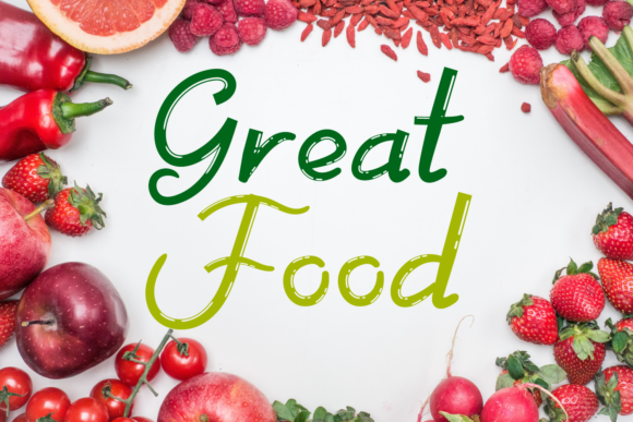 Great Food Font for Creative Projects