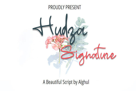 Hudza Signature Font for Business
