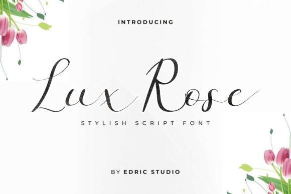 Lux Rose Font: Elegant Script for Crafters