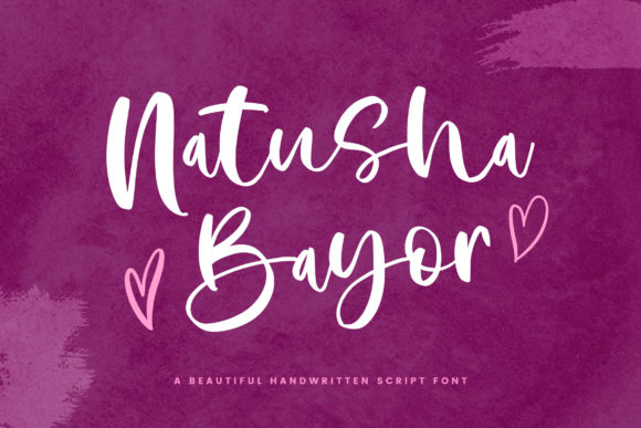 Natusha Bayor: A Beautiful Script Font
