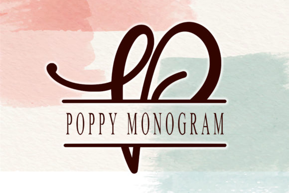 Poppy Monogram: A Modern Script Font