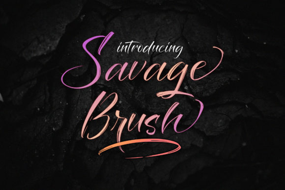 Savage Brush: A Flowing Script for Creative Projects