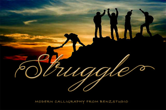 Struggle Font: Elegant Script for Business
