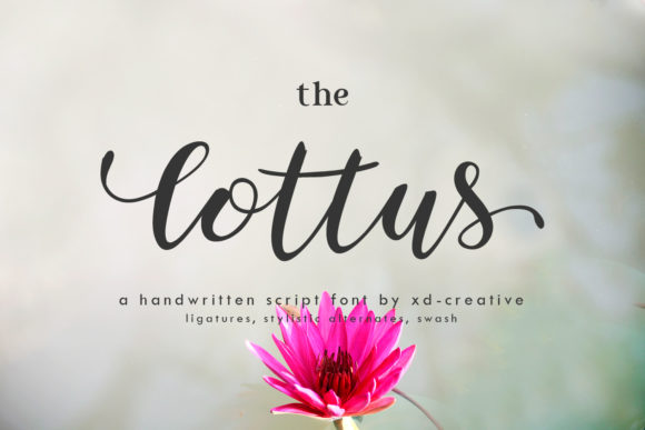 The Lottus: A Magical Handwritten Font