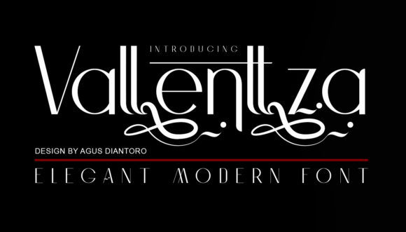 Vallenttza: A Font for Creative Campaigns