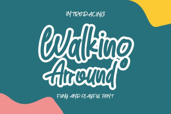 Walking Around Font: Handwritten Elegance for Crafters